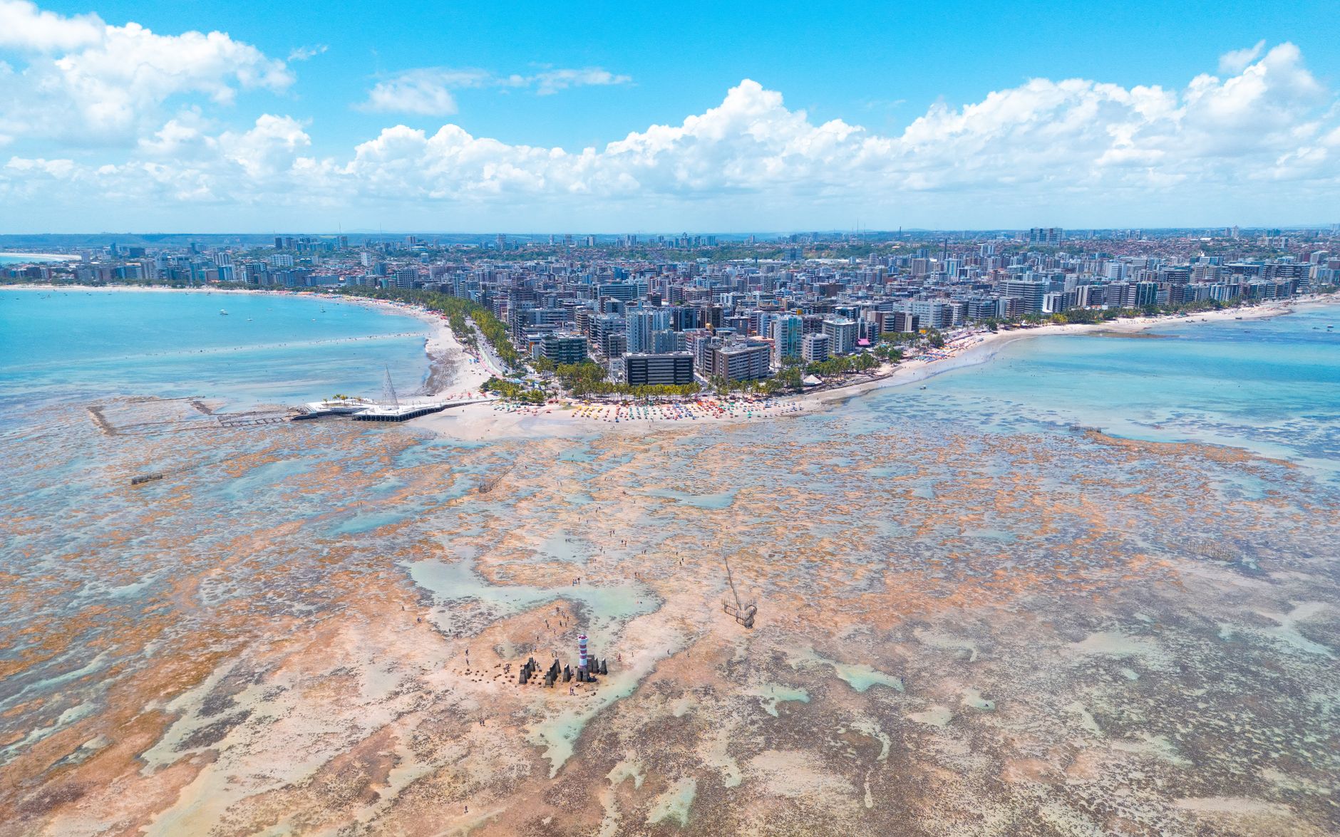 Paisagem tropical e praias do Brasil